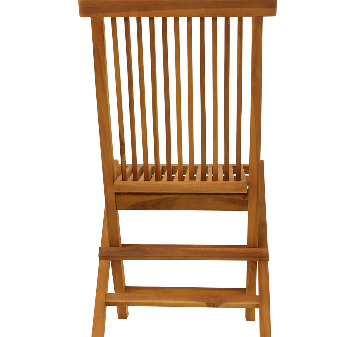 Morgan Hill Home Traditional Brown Teak Wood Outdoor Dining Chair Set - Image 3 of 5