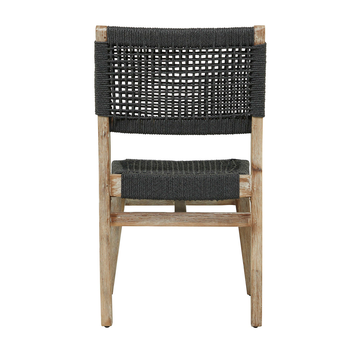 Morgan Hill Home Contemporary Dark Gray Wood Outdoor Dining Chair Set - Image 3 of 5