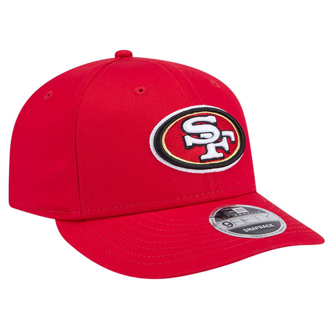 New Era Men's Scarlet San Francisco 49ers Main Low 9FIFTY Snapback Hat - Image 4 of 4