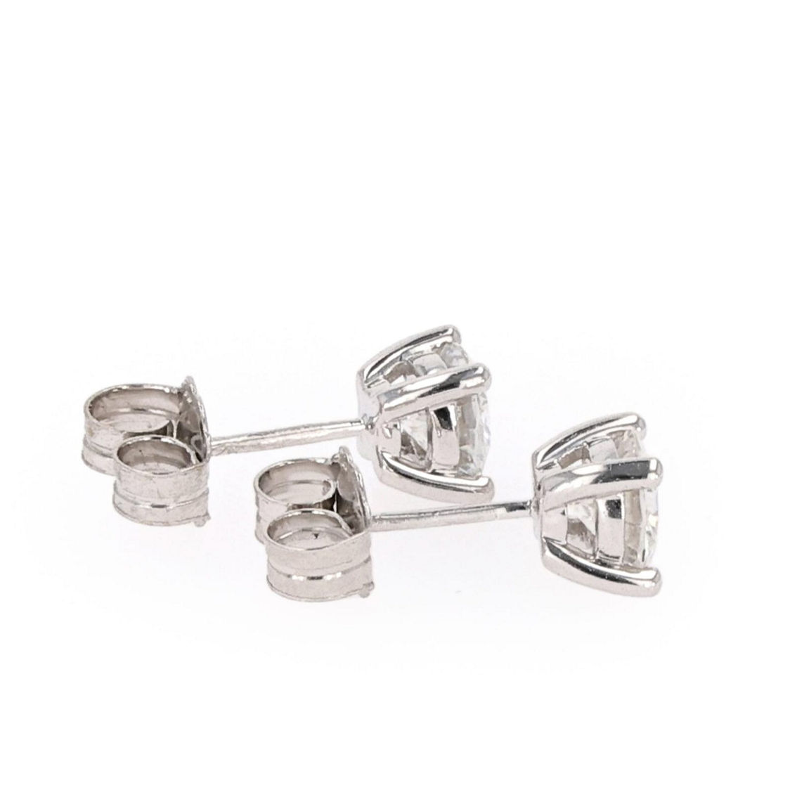 Charles & Colvard 1.60cttw Moissanite Stud Earring in Sterling Silver - Image 3 of 5