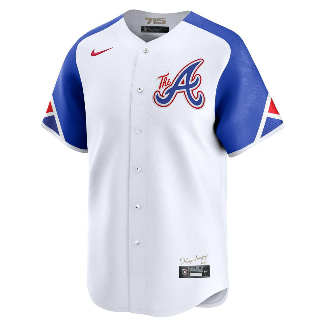 Nike Men's White Atlanta Braves City Connect Limited Jersey - Image 3 of 4