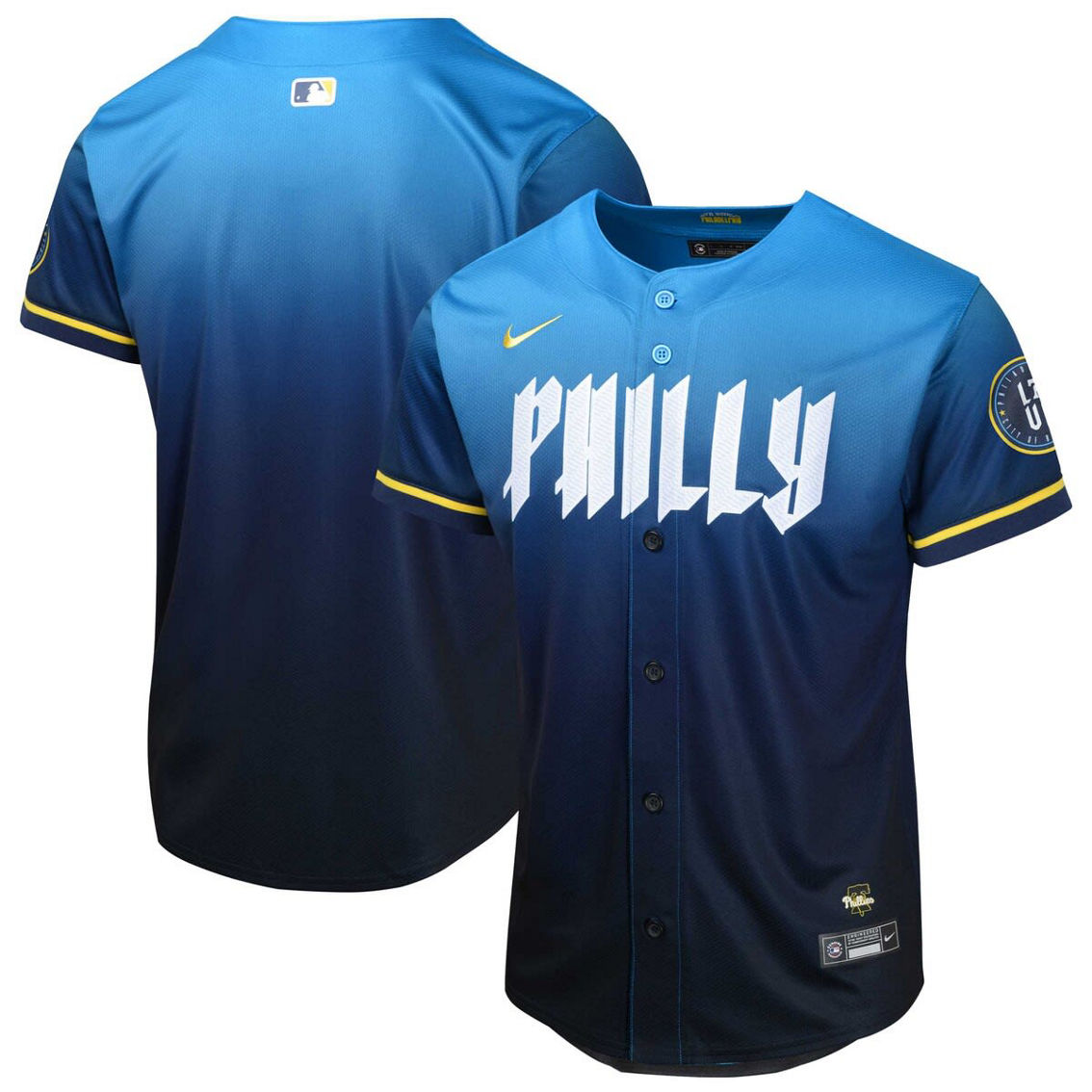 Nike Youth Blue Philadelphia Phillies 2024 City Connect Limited Jersey - Image 2 of 4