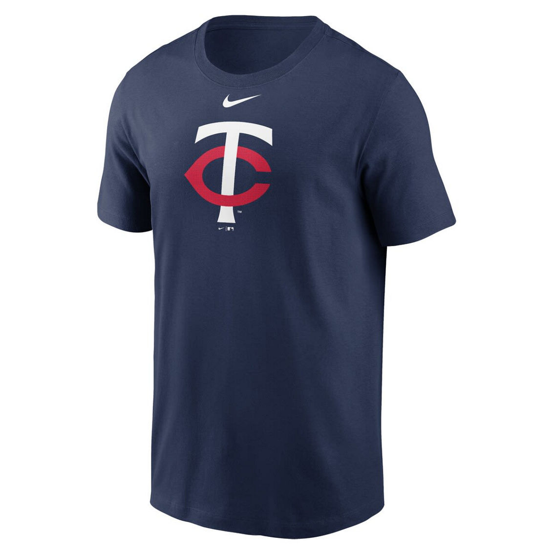 Nike Men's Navy Minnesota Twins Fuse Logo T-Shirt - Image 3 of 4