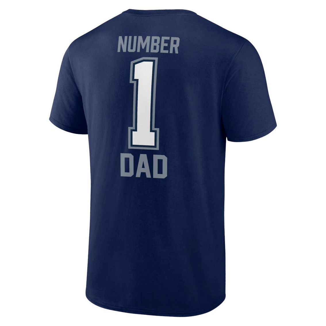 Fanatics Men's Fanatics Navy Dallas Cowboys Father's Day #1 Dad T-Shirt - Image 4 of 4