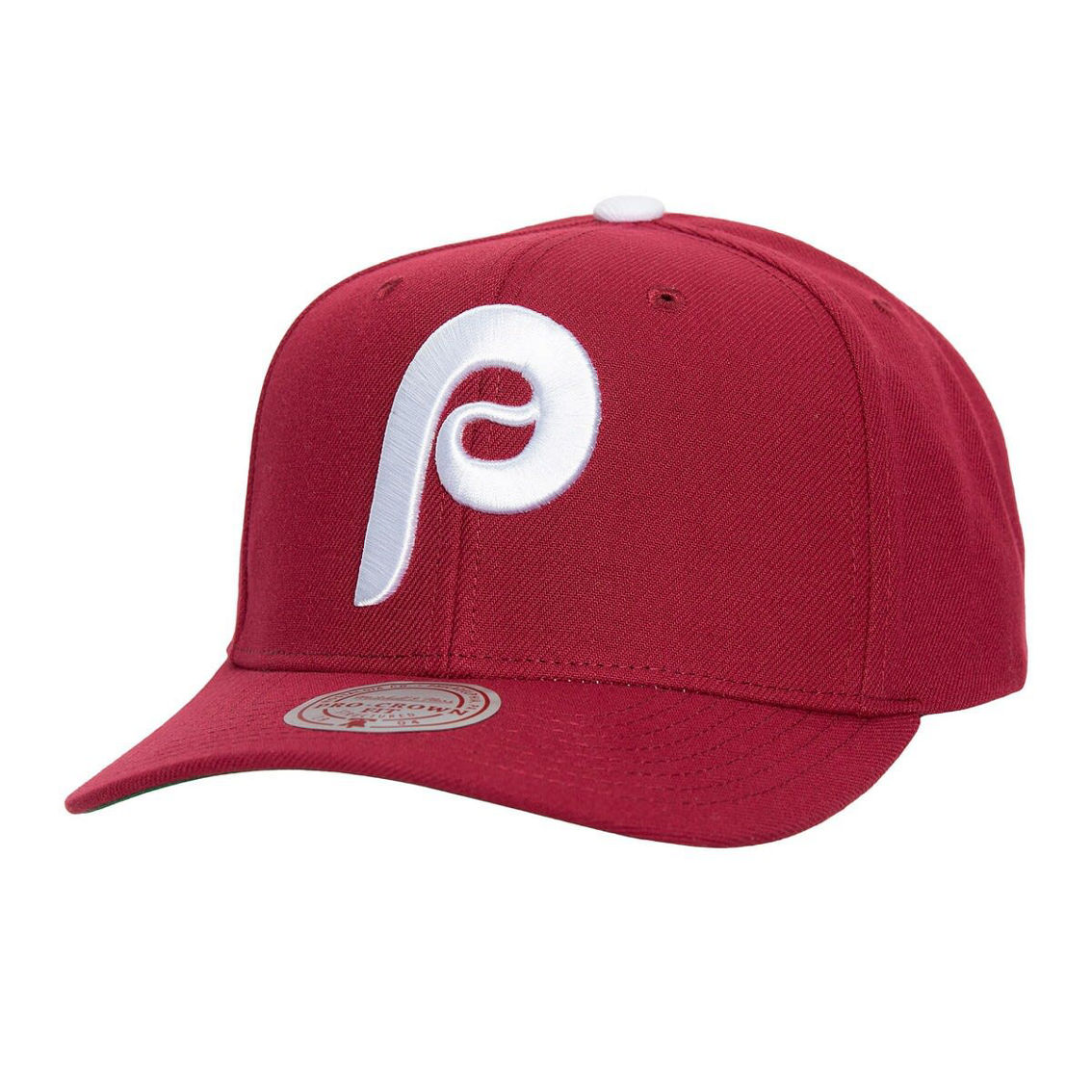Mitchell & Ness Men's Burgundy Philadelphia Phillies Team Pro Snapback Hat - Image 2 of 4