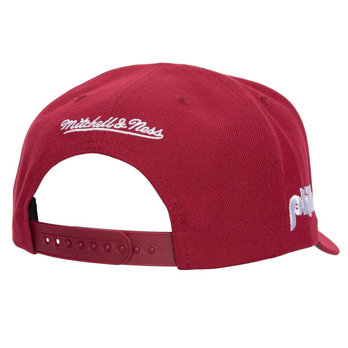 Mitchell & Ness Men's Burgundy Philadelphia Phillies Team Pro Snapback Hat - Image 3 of 4