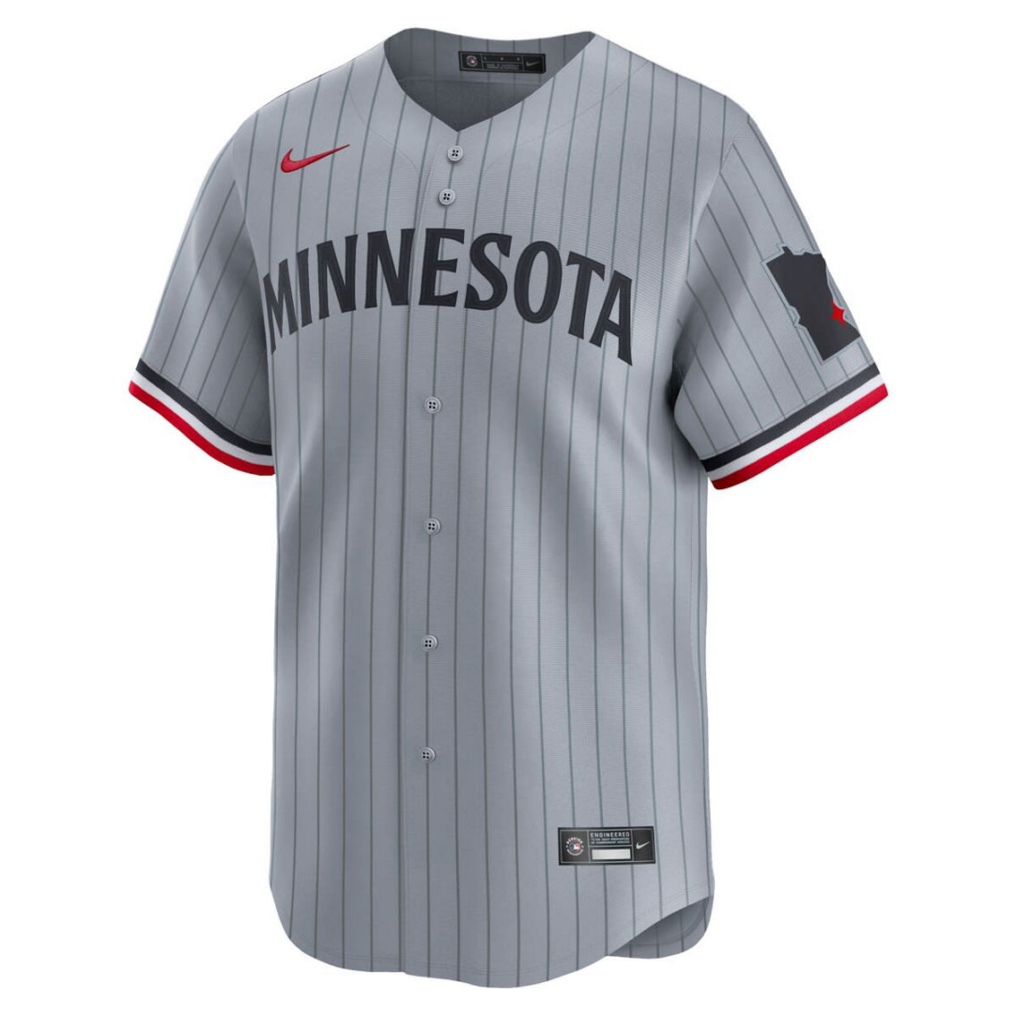 Nike Men's Gray Minnesota Twins Road Limited Jersey - Image 3 of 4