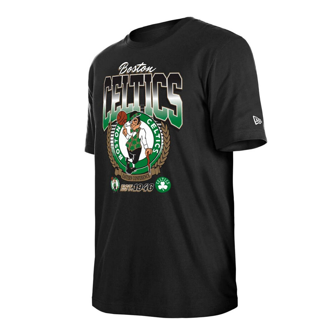 New Era Unisex Black Boston Celtics Summer Classics T-Shirt - Image 3 of 4