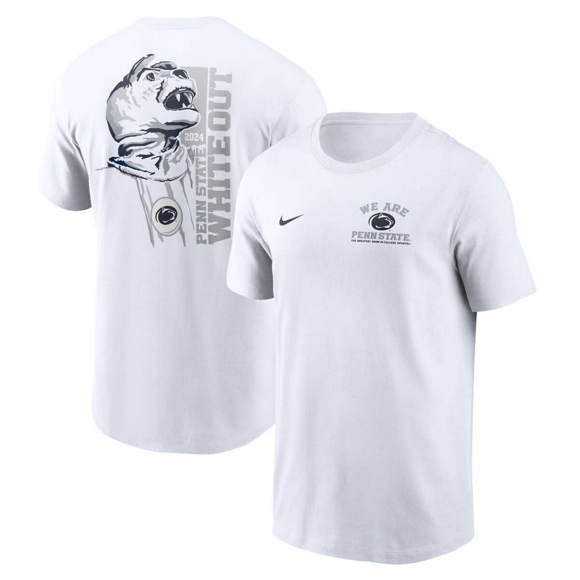Nike Men's White Penn State Nittany Lions 2024 White Out T-Shirt - Image 2 of 4