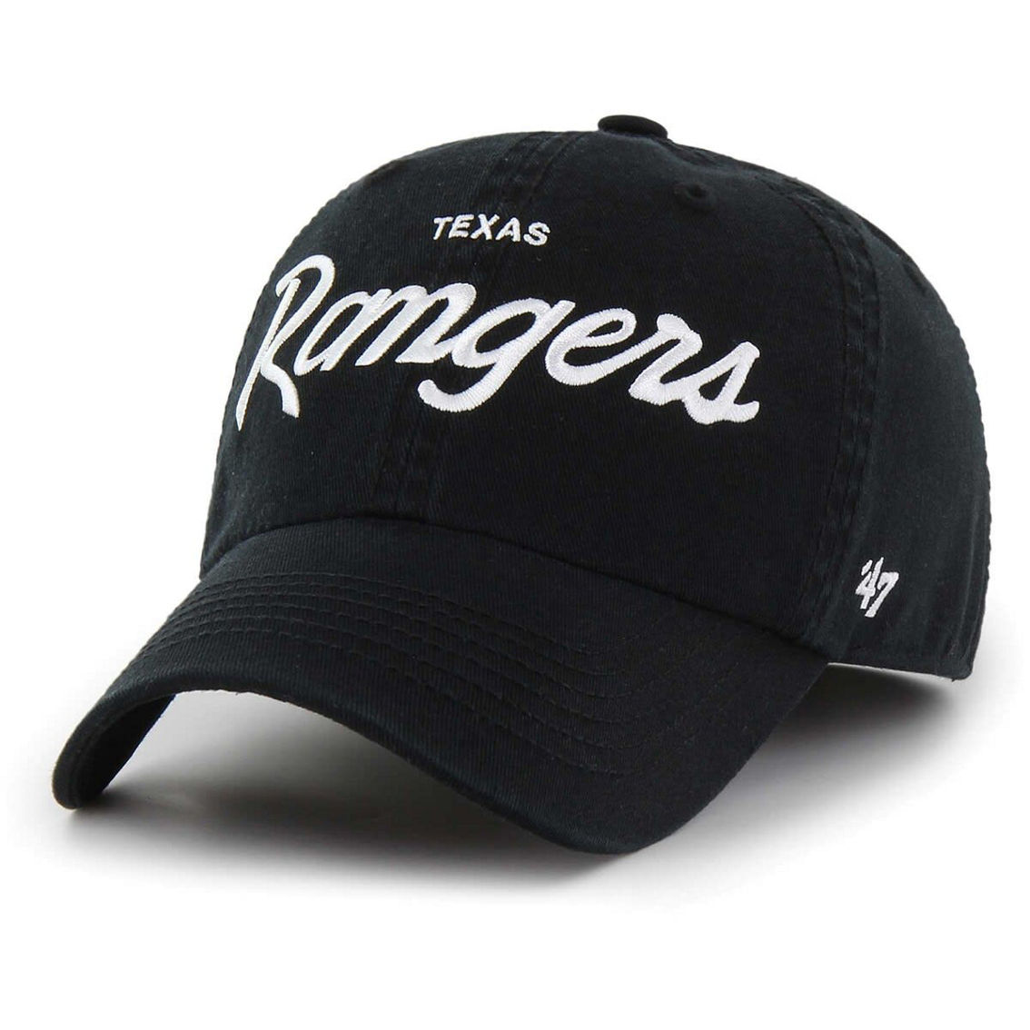 '47 Men's Black Texas Rangers Crosstown Classic Franchise Fitted Hat - Image 2 of 3