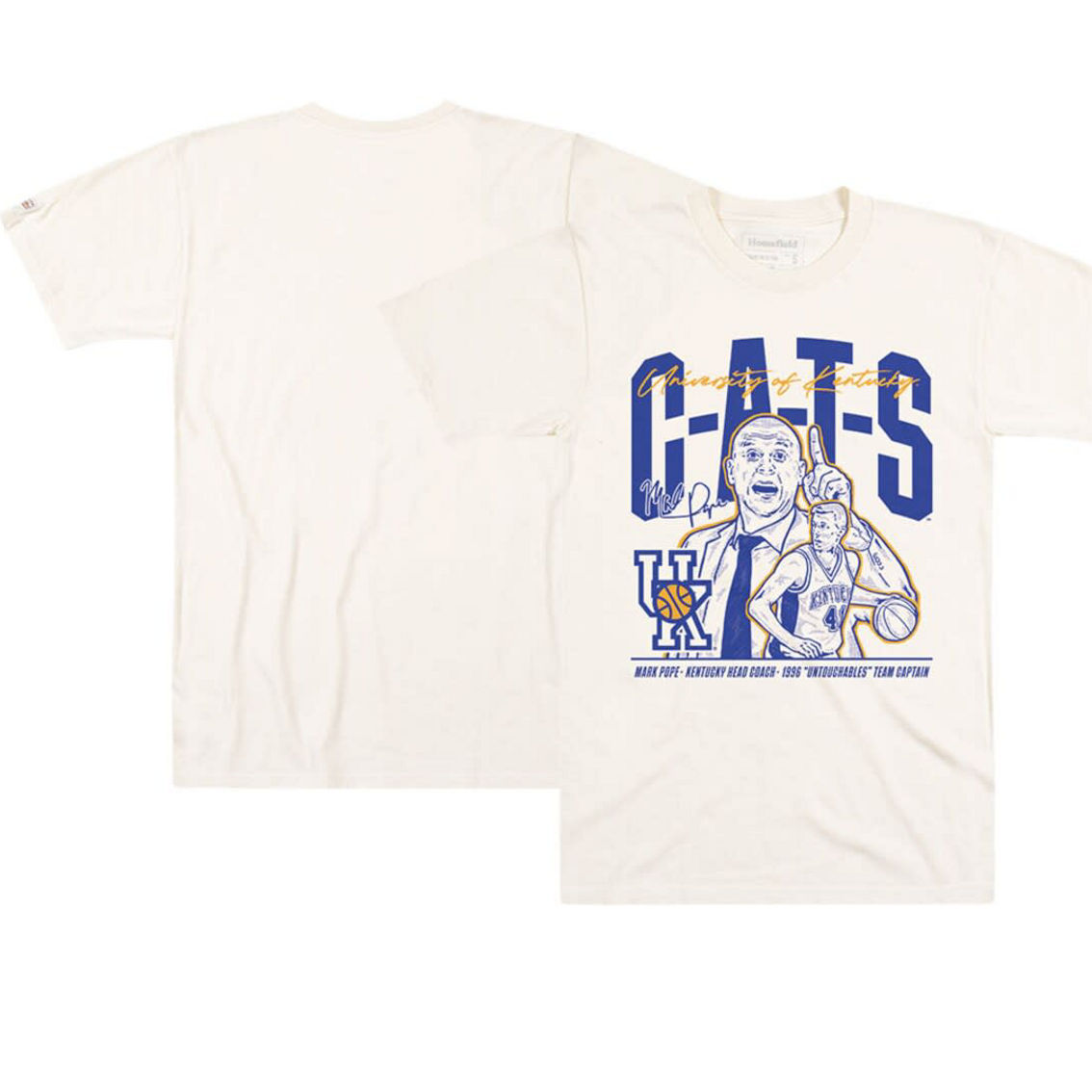 Homefield Unisex Mark Pope Cream Kentucky Wildcats T-Shirt - Image 2 of 4