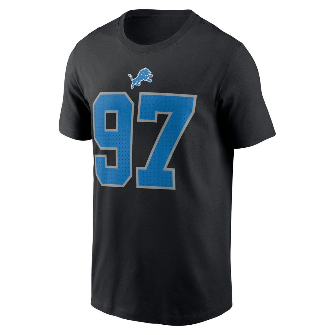 Nike Men's Aidan Hutchinson Black Detroit Lions Player Name & Number T-Shirt - Image 3 of 4
