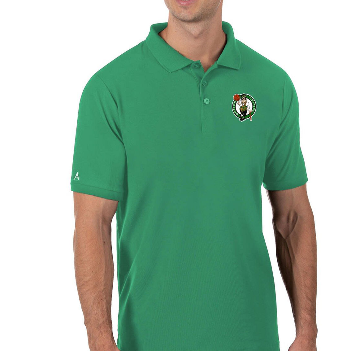 Antigua Men's Green Boston Celtics Legacy Pique Polo - Image 2 of 2