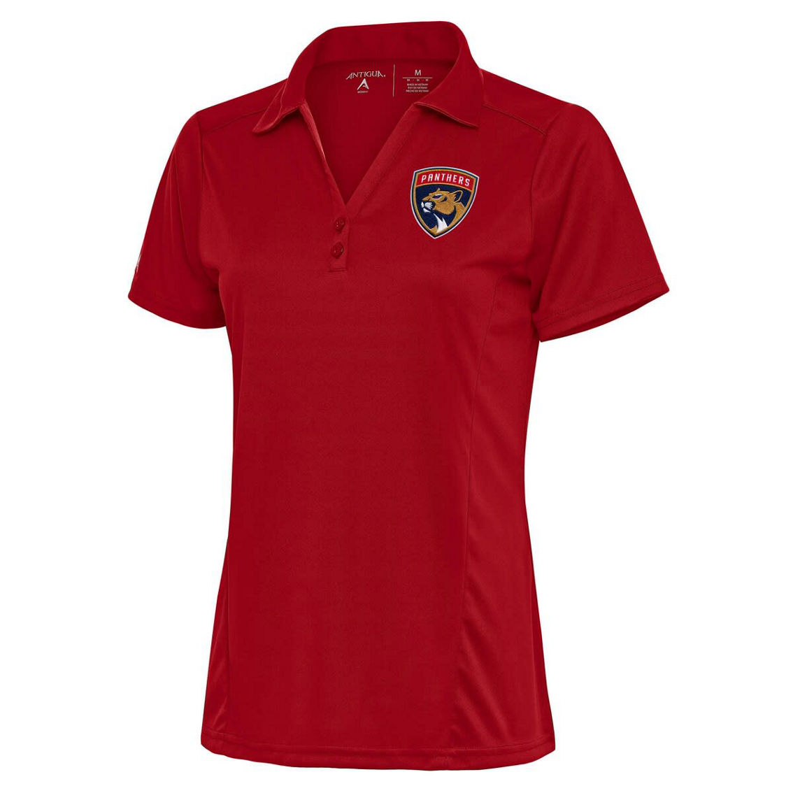 Antigua Women's Red Florida Panthers Team Logo Tribute Polo - Image 2 of 2