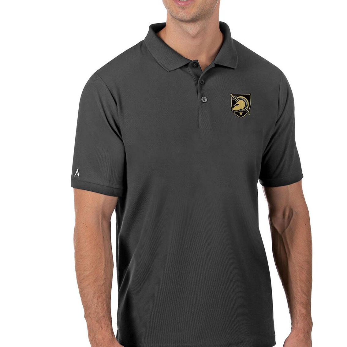 Antigua Men's Anthracite Army Black Knights Legacy Pique Polo - Image 2 of 2
