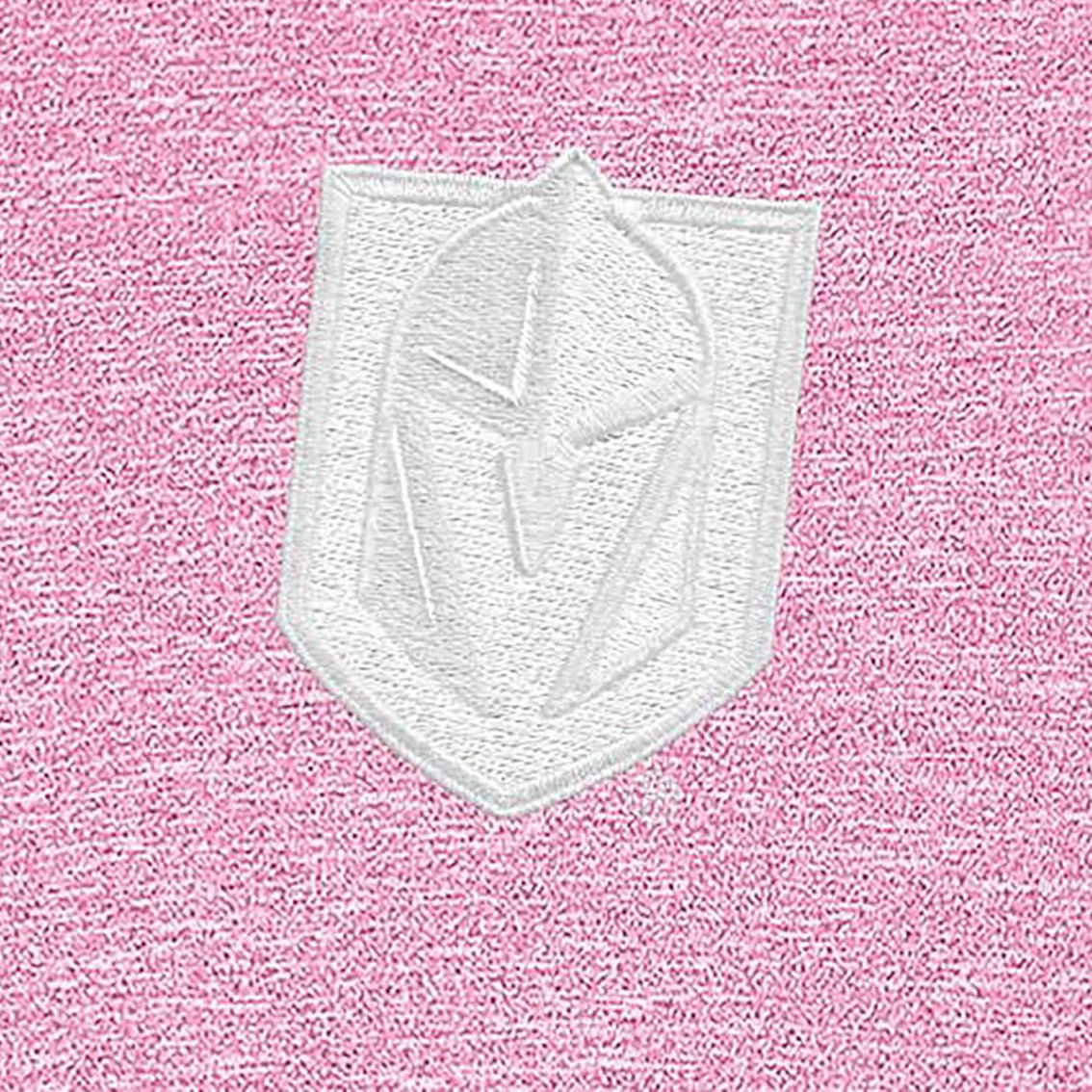 Antigua Men's Pink Vegas Golden Knights White Logo Hunk Quarter-Zip Pullover - Image 3 of 3