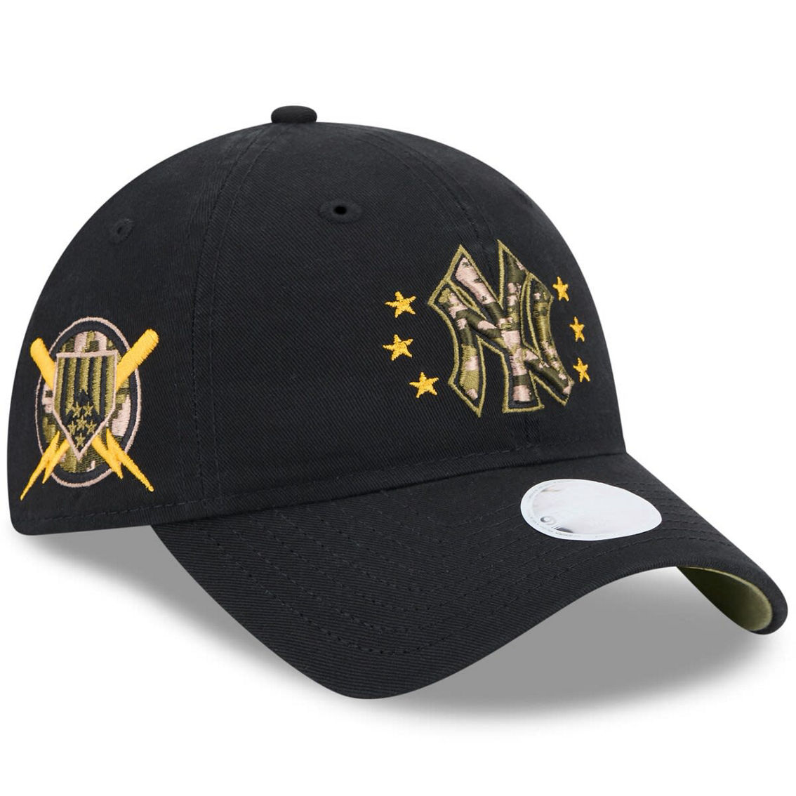 New Era Women's Black New York Yankees 2024 Armed Forces Day 9TWENTY Adjustable Hat - Image 2 of 4
