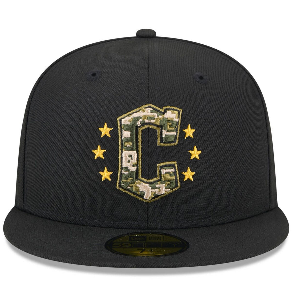 New Era Black Cleveland Guardians 2024 Armed Forces Day 59FIFTY Fitted Hat - Image 3 of 4