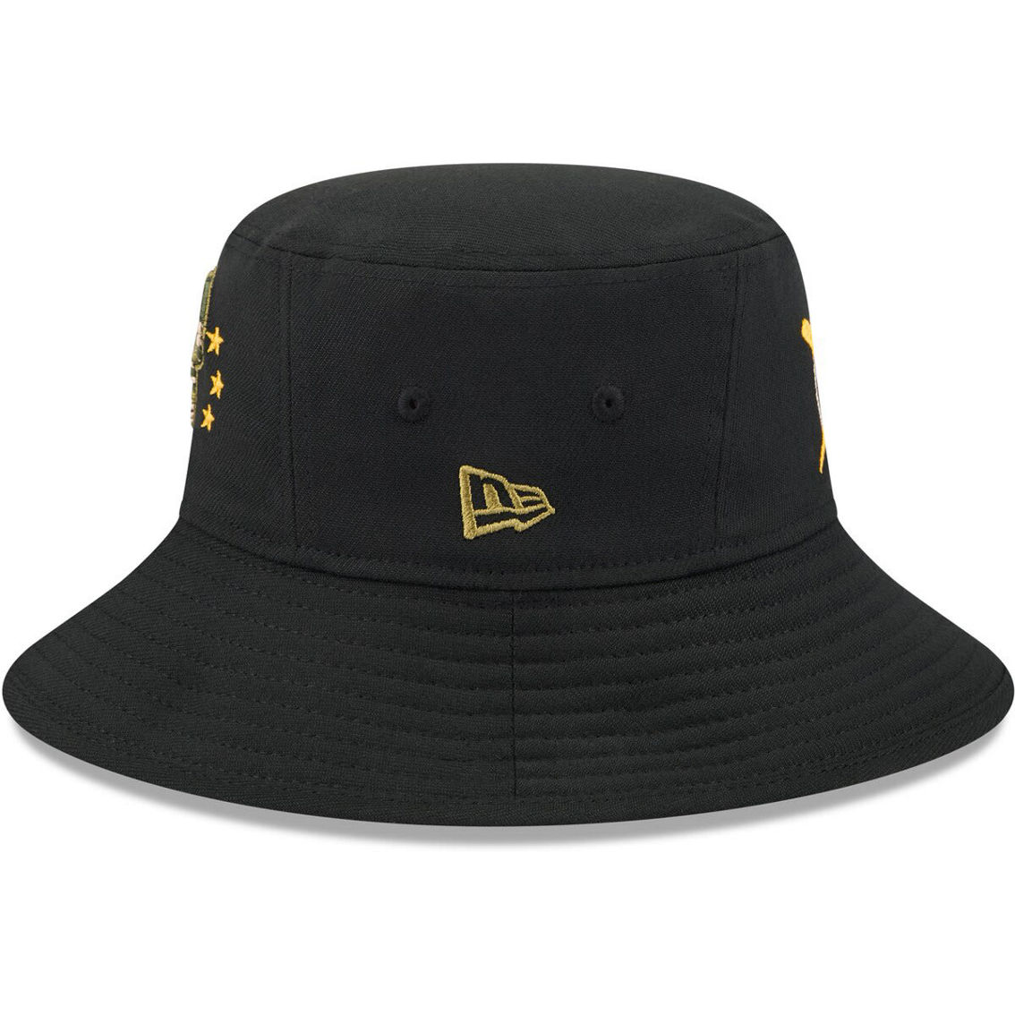 New Era Men's Black Philadelphia Phillies 2024 Armed Forces Day Bucket Hat - Image 4 of 4