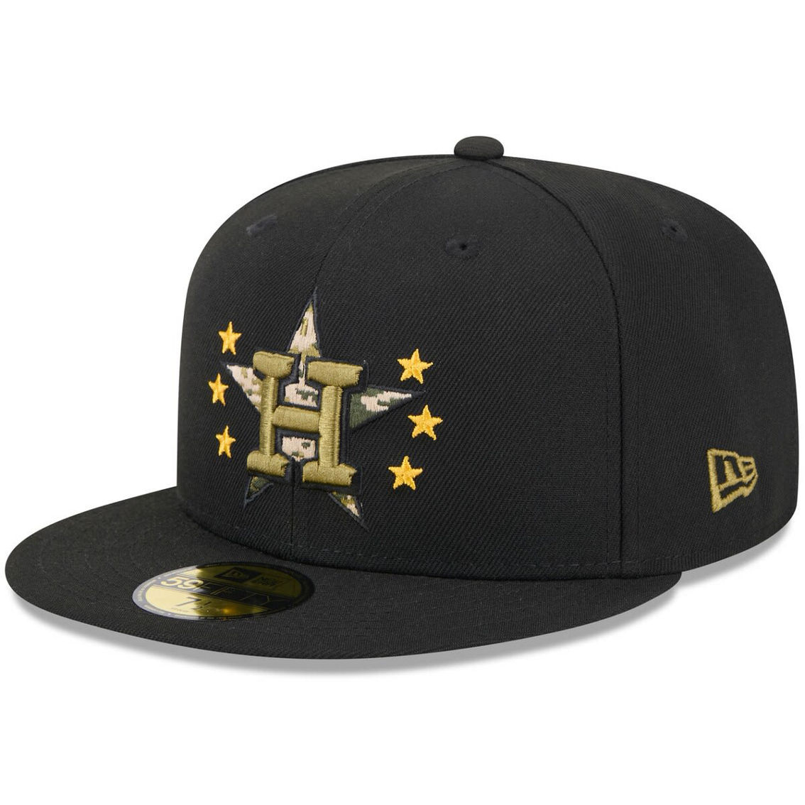 New Era Black Houston Astros 2024 Armed Forces Day 59FIFTY Fitted Hat - Image 4 of 4