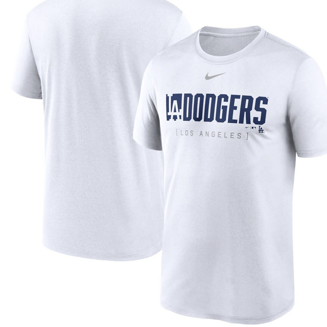 Nike Men's White Los Angeles Dodgers Knockout Legend Performance T-Shirt - Image 2 of 4