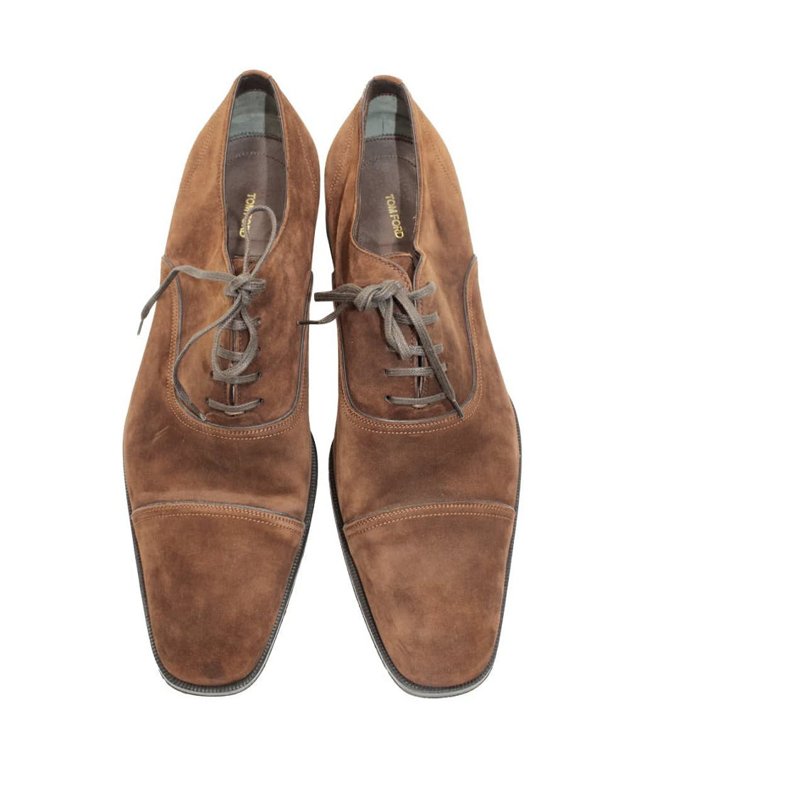 Tom Ford Clayton Cap Toe Oxford Shoes in Brown Suede (Pre-Owned) - Image 5 of 5