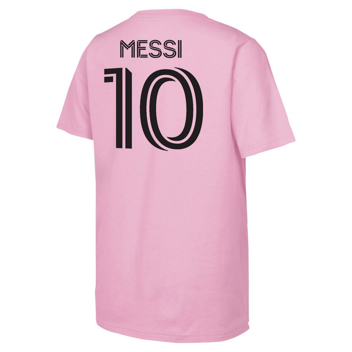 Outerstuff Youth Lionel Messi Pink Inter Miami CF Name & Number T-Shirt - Image 4 of 4