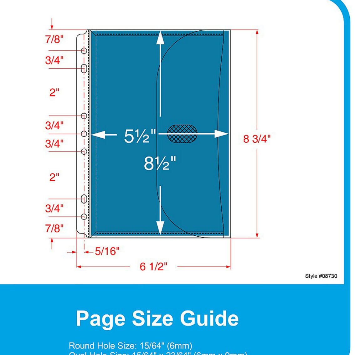 C-Line® Mini Size Binder Pocket, Side Loading, Assorted, Pack of 18 - Image 4 of 4