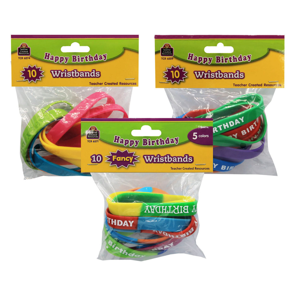 Teacher Created Resources® Happy Birthday Wristband Classroom Super Pack - Image 3 of 5