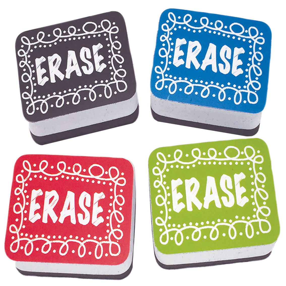 Ashley Productions® Non-Magnetic Mini Whiteboard Erasers, 10 Per Pack, 3 Packs - Image 2 of 2
