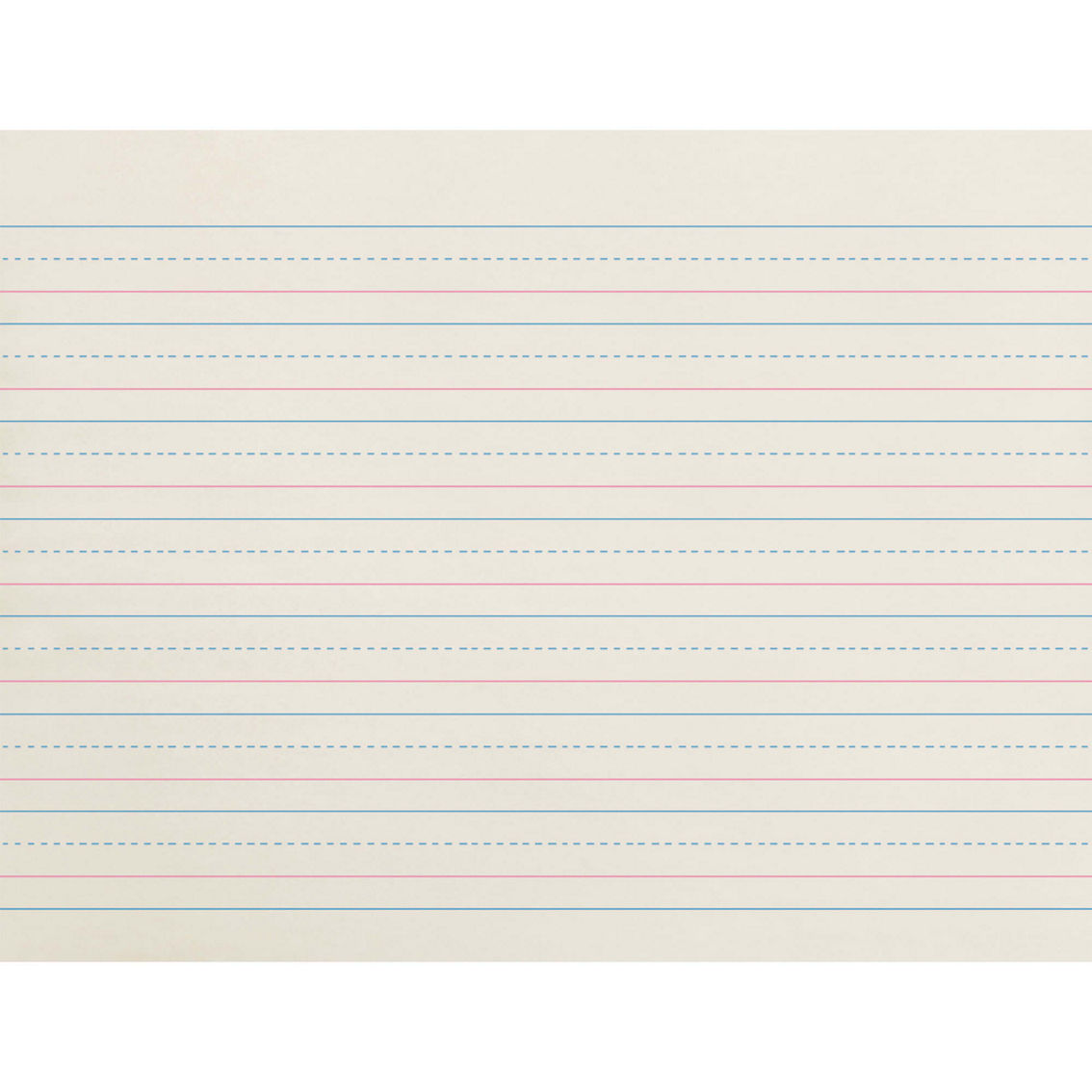Zaner-Bloser® Newsprint Handwriting Paper, Dotted Midline, 500 Per Pack, 3 Packs - Image 2 of 3