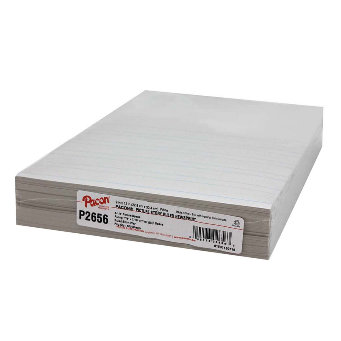 Pacon® Newsprint Handwriting Paper, Picture Story, 500 Sheets Per Pack, 3 Packs - Image 3 of 3