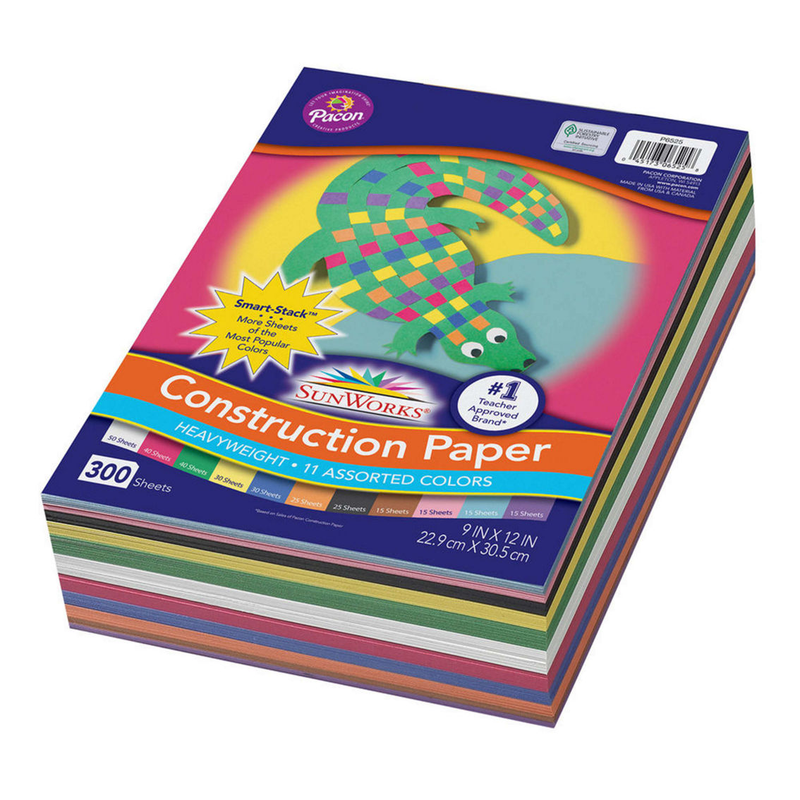 SunWorks® Construction Paper, 11 Assorted Colors, 300 Sheets Per Pack, 2 Packs - Image 2 of 4