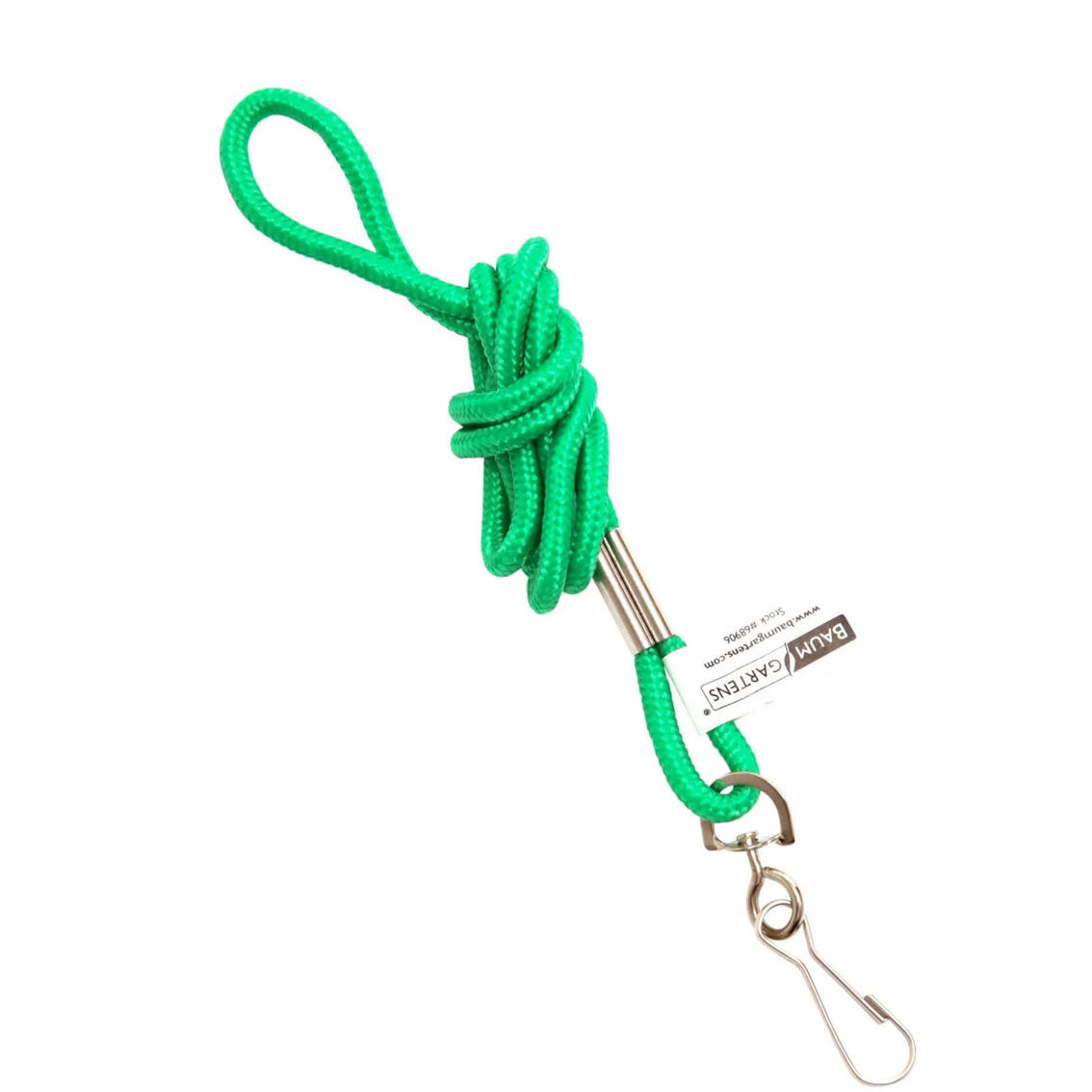 SICURIX Standard Lanyard Hook Rope Style, Green, Pack of 24 - Image 2 of 3