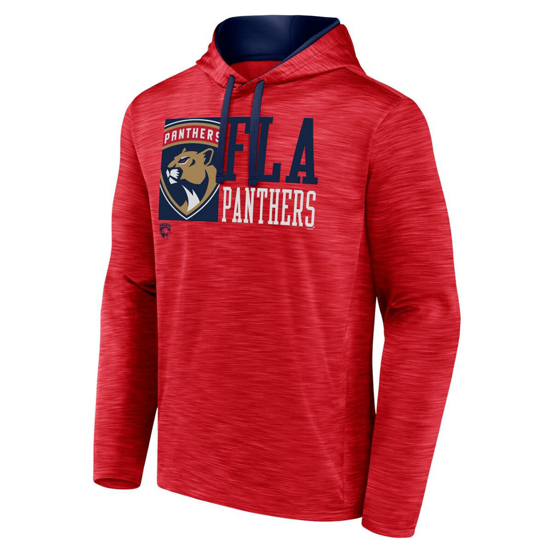 Fanatics Men's Fanatics Red Florida Panthers Never Quit Pullover Hoodie - Image 3 of 4