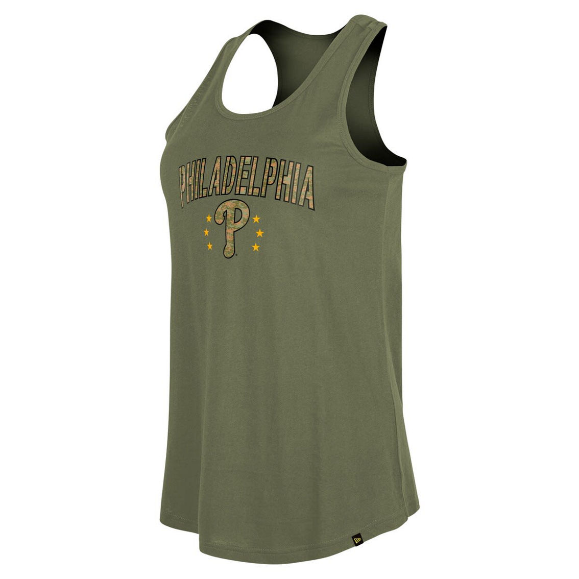 New Era Women's Olive Philadelphia Phillies Armed Forces Day Tank Top - Image 3 of 4
