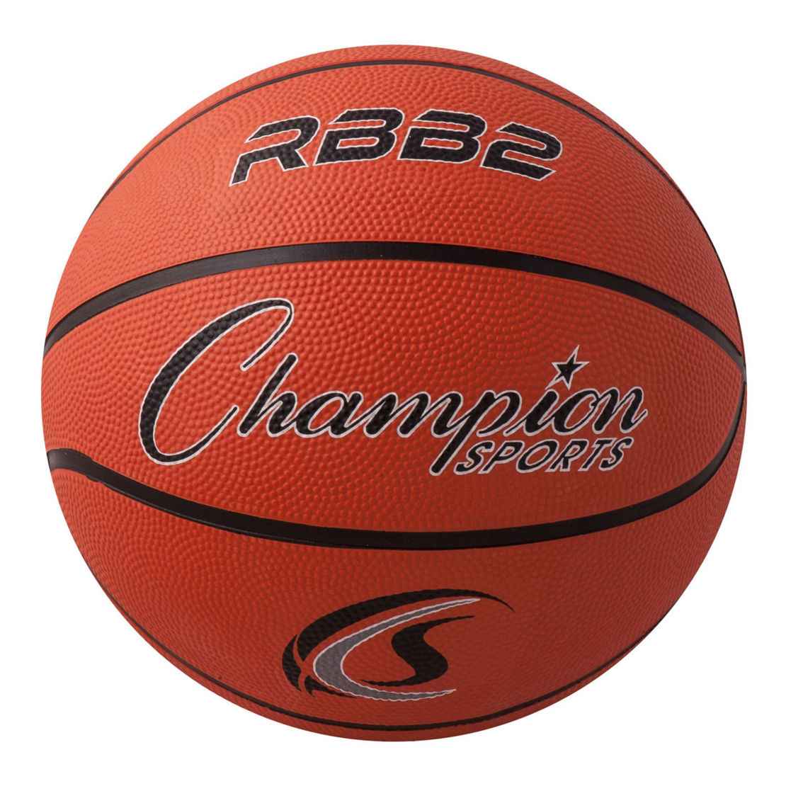 Champion Sports Junior Rubber Basketball, Orange, Pack of 3 - Image 2 of 2
