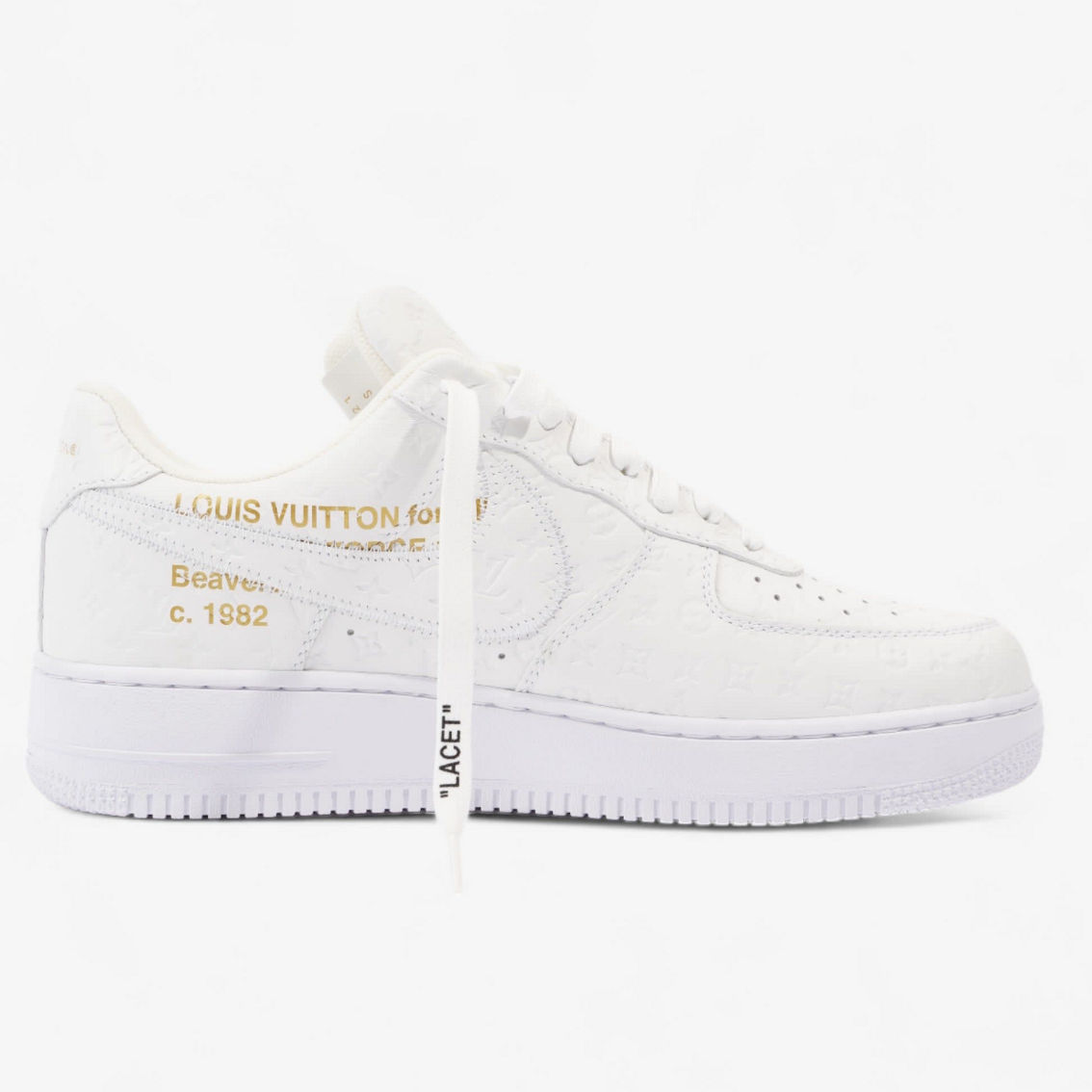 Air Force 1 Low By Virgil Abloh  Embossed Leather (Pre-Owned) - Image 4 of 5