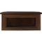 DomEx Hardwoods Hat/Cover Box, Glass Top, Walnut - Image 2 of 3
