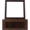 DomEx Hardwoods Hat/Cover Box, Glass Top, Walnut - Image 3 of 3