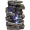 Alpine Cascading Tabletop Fountain with LED Lights - Image 1 of 7