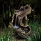Alpine 41 in. Rainforest Waterfall Tree Trunk Fountain with LED Lights - Image 2 of 6
