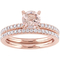 Sofia B. 14K Rose Gold Morganite and 5/8 CTW Diamond Bridal Set - Image 1 of 4