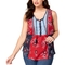 Style & Co. Plus Size Mixed Print Peasant Top - Image 1 of 2