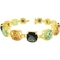 10K Yellow Gold Multi Gemstone Bracelet - Image 1 of 2