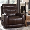 Ashley Ailor Leather Power Recliner with Power Adjusting Headrest - Image 1 of 4