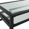 Southern Enterprises Brax Metal/Glass Desk - Image 2 of 4