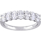 Diamore 14K White Gold 1 1/3 CTW Oval Diamond Semi-Eternity Ring - Image 1 of 4