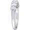 Diamore 14K White Gold 1 1/3 CTW Oval Diamond Semi-Eternity Ring - Image 2 of 4