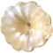 Dale Tiffany Beige Feather 12 in. Hand Blown Glass Plate - Image 1 of 2